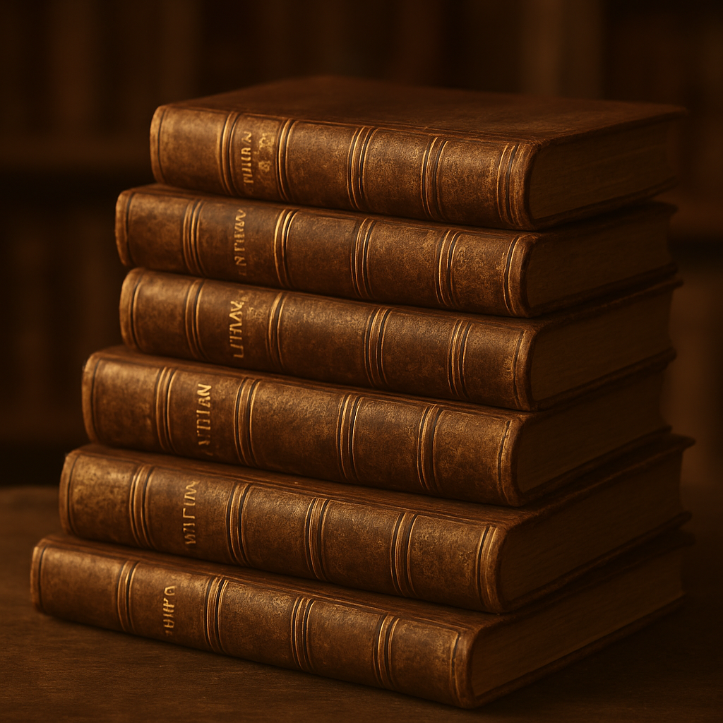 كتب جلدية قديمة